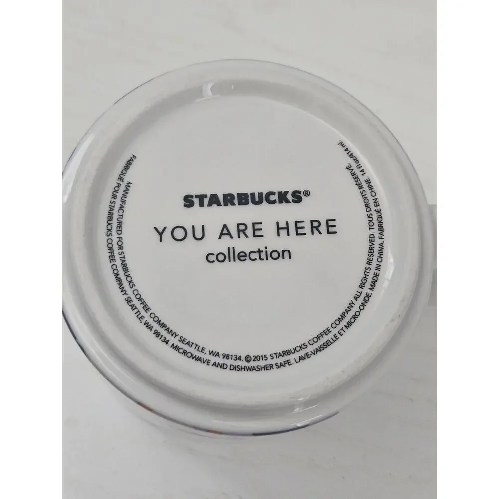 Starbucks North‎ Carolina You Are Here Collection Coffee Mug Cup 14oz 2015